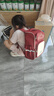 卡拉羊书包小学生男孩女生4-6年级儿童背包减负双肩包CX2670波尔多红 实拍图
