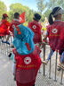 准航京东马甲工作服京东快递物流工服红色马甲透气网眼支持logo定制 实拍图