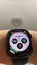 Apple/苹果 Watch Series 10 智能手表GPS款42毫米亮黑色铝金属表壳黑色运动型表带M/L MX1P3CH/B 实拍图
