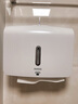 瑞沃（SVAVO） 擦手纸盒壁挂式免打孔酒店擦手纸巾盒厨房吸油纸巾盒卫生间纸巾架PL-151060白色 实拍图