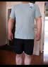 回力（Warrior）短袖男夏季户外运动防晒体恤男士凉感透气冰丝速干t恤 深灰  L  实拍图