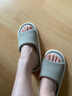 网易严选【春夏新品】超轻底+抗菌不易臭脚亚麻拖鞋 物理吸热散冷 草绿色-男女 36-37 女S 实拍图