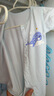 舒贝怡2件装婴儿衣服夏季薄款新生儿连体衣短袖哈衣儿童爬服蓝色59CM 实拍图