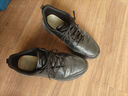 双星八特跑步鞋男春秋皮面运动鞋软底潮流百搭休闲鞋子男工作全黑旅游鞋 实拍图