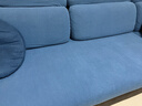 艾薇 沙发套全包沙发垫套罩弹力坐垫套靠背套M码30-55*60-80西湖蓝 实拍图
