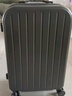 甄芝梦多功能行李箱万向轮男女拉杆箱学生密码箱大容量旅行箱拉链款皮箱 岩石灰【升级多功能】 20英寸 【登机箱】 实拍图