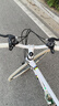 狮卡途死飞自行车成年人学生上下班代步车双碟刹减震变速越野公路赛车 30高刀-白黑白色+骑行大礼包 26寸24速直把 实拍图