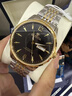 劳力士王子正品瑞士劳力男士手表全自动机械表夜光男表镂空腕表进口金表 间金黑面 实拍图