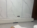 米客米家电视柜落地2025客厅家用小户型靠墙储物柜一体新款茶几电视柜组合 【大户型3.2米】白色+白大理石纹 组装（自行组装） 实拍图
