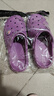 大嘴猴（paul frank）洞洞鞋凉鞋男拖鞋 户外休闲旅行两穿沙滩鞋舒适耐磨透气包头 浅紫(女款) 39-40 标准码 实拍图