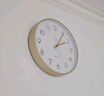 BBA 挂钟客厅现代钟表挂墙家用卧室时钟挂表简约石英钟 30cm香槟金 实拍图
