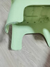 麦田儿童凳家用塑料小凳子客厅矮凳换鞋凳儿童靠背椅子浴室防滑洗澡凳 靠背护腰-绿色中号【加厚防滑 圆润边角】 实拍图