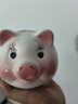 润华年存钱罐只进不出小猪储蓄罐可爱女生创意陶瓷储钱罐打不开 可存可取(含坐垫) 大号粉色(存两万)【仅剩18件】 实拍图
