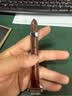 维途真皮手表带男小牛皮蝴蝶扣表链女配件适用于天梭浪琴卡西欧dw天王 棕色棕线-银色自动蝴蝶扣 14MM 实拍图