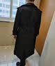秋冬胖子模特比赛风衣男加肥加大码超长款过膝英伦风肥佬外套300 09款黑色（春秋里布款）偏大 偏大一个尺码 XL 大概160-175斤 实拍图