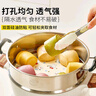 展艺蒸笼纸彩韵28cm*100张 食品级圆形包子馒头月饼面点蒸屉不沾垫纸 实拍图