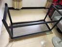 馨美凯电脑桌台式家用简易书桌办公桌简约现代工作台租房卧室学习写字桌 【单桌1.6cm厚桌面】黑架+玛尼灰 长140cm*宽60cm*高74cm 实拍图