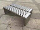 幻槐不锈钢长凳室外坐凳长椅长条凳子商场排椅靠背小区座椅户外公园椅 201不锈钢100*40*45 实拍图