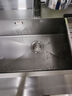东鹏（双槽改大单槽）304不锈钢水槽厨房手工洗菜盆洗碗池一体台上下 D套餐+【含铜芯+三挡抽拉】+净水龙头 4MM加厚【小米粒压纹】+75*40cm 实拍图