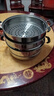 【大牌同款】不锈钢加厚蒸锅多层家用蒸锅电磁炉燃气灶炉具通用 【34cm】加厚双层蒸锅（5-6人用) 实拍图