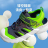 Skechers斯凯奇儿童包头凉鞋男童鞋夏季轻质防滑女大童大头沙滩鞋302969L 黑色/蓝色/柠檬色/BBLM 33.5 实拍图