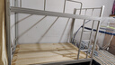 御天腾龙 铁床双人铁架床高低床员工上下铺成人床宿舍床1.5米双层铁架床 双层白色120宽（带床板） 加厚款 实拍图