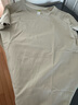 蕉下（beneunder）正肩棉质短袖T恤女士25新款轻薄透气休闲百搭圆领上衣女GP930 橡灰米 M 实拍图