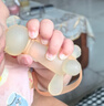 beedoll蓓兜婴儿牙胶磨牙棒口欲期兔兔牙胶咬咬乐玩具硅胶4月龄+青柠黄 实拍图