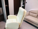 英斯迪尔（INSDEA）家用老板椅舒适久坐办公椅电脑椅可躺靠背椅书房书桌商务沙发座椅 米白-纳米皮【加厚乳胶】 钢制脚 实拍图