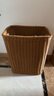 ken's 脏衣篮家用浴室脏衣服收纳筐酒店仿藤编洗衣篮大号玩具框箱 棕色高款43*34*50cm 实拍图