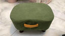 铂呐苓小凳子家用小板凳客厅沙发凳软包凳网红小矮凳结实小坐凳拼色方凳 手提肥皂凳【墨绿】 实拍图