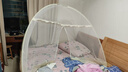 全品屋蒙古包蚊帐家用折叠免安装防摔蚊帐架1.51.8米*2米双开门一体式 奶油米 1.8m*2m*1.55m 【适合1.8米宽床】 实拍图