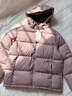 雅鹿三防短款羽绒服女冬免洗户外休闲蓄热保暖连帽加厚面包服外套 烟雾紫 L 【推荐125-140斤】 实拍图