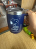 史努比（SNOOPY）带手柄不锈钢办公保温杯水杯420ML可爱杯子情侣杯 DP-5002 蓝色 实拍图