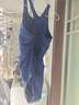 洲克（ZOKE）ZOKE泳衣女连体三角水中健身竞技时尚修身遮肚120501127 深兰 L 实拍图