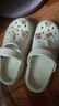咿靓影手术室防滑洞洞鞋女新款夏季沙滩鞋厚底护士医护专用包头拖鞋 白色【H700bb熊】 38-39 【偏小一码】 实拍图