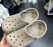 CROCS卡骆驰洞洞鞋贝雅男鞋女鞋轻便耐磨一脚蹬拖鞋休闲鞋|10126 卵石色-2V3 44 (280mm) 实拍图