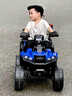 看宝贝儿童电动车儿童车电动款玩具车大号可坐人儿童电动汽车沙滩车 标配蓝|双驱+12V4.5 实拍图