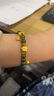 佐卡伊黄金手链女足金手串三合生肖转运珠手绳本命年生日礼物约0.5g 实拍图
