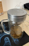 富光男女士双层玻璃杯 高硼硅玻璃304茶隔水杯子 带茶隔泡茶杯500ml 实拍图