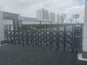 中豪智能电动伸缩门学校工地单位工厂大门不锈钢折叠门铝合金平移门 伸缩门定制方案 实拍图