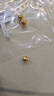 咏者金珠足金999转运珠小金珠黄金手链女路路通散珠DIY配件小金豆 5mm金珠古法约0.06g 实拍图