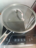 京严钛钢陶瓷小煎锅平底锅不粘锅家用牛排煎锅煎蛋锅煎饼锅电磁炉煎盘 【适用3-6人】煎炒两用带盖 28cm 一锅多用｜轻烟少油｜拒绝粘黏 实拍图