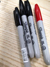 锐意（Sharpie）细头马克笔油性防水防褪色速干耐用记号笔商务办公标记进口3黑1红4支装美术写生水彩笔美育 实拍图