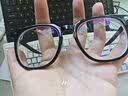 依视路（ESSILOR） 钻晶系列高清耐磨防蓝光近视超薄镜片专业配度数眼镜架男女镜框 TR90-全框-1156BK-黑色 镜框+依视路A4防蓝光1.56现片 实拍图