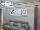 仙陶立体油画沙发背景墙三联装饰画浮雕手绘壁画客厅挂画轻奢大气简约 山水晨光(灯光款) 高80cm总长220cm(可调整长度) 实拍图
