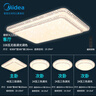 美的（Midea）LED吸顶灯客厅大灯现代轻奢仿水晶餐厅卧室灯具套餐x2206包安装 实拍图