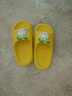 巴布豆（BOBDOG）儿童拖鞋男女童宝宝软底居家室内外夏季凉拖鞋 黄色 180码 实拍图