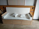 大叶和枫罗汉床 白蜡木实木沙发床罗汉床小户型罗汉实木沙发折叠罗汉床 罗汉床【带储物抽屉】 实拍图
