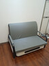 葵竹冉韵折叠沙发床一体两用小户型伸缩床阳台多功能床猫抓皮客厅折叠床 太空灰+黑架 【1.28m普通款】7cm海绵 实拍图